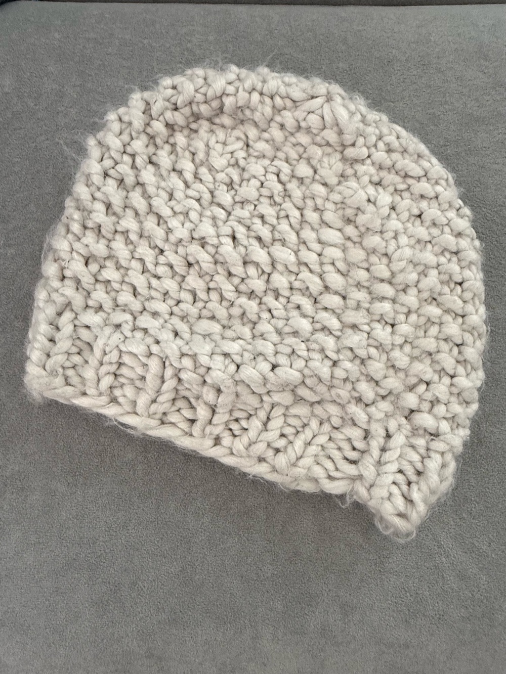 Free People Chunky Knit Beanie in Cream